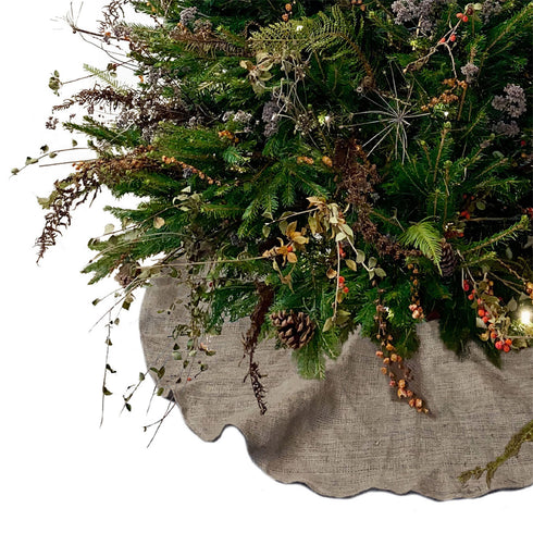 Natural Hessian Christmas Tree Skirt